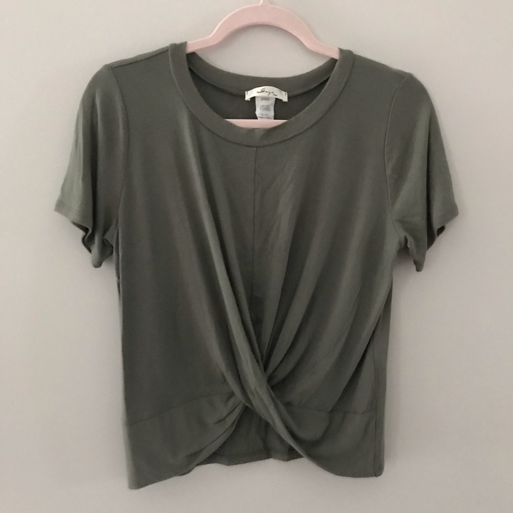 Olive Crop Tee